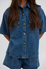 Load image into Gallery viewer, DELANEY DENIM SET DARK BLUE