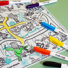 Load image into Gallery viewer, Washable Silicone Placemat (Dinosaurs)