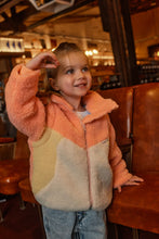 Load image into Gallery viewer, MAXX SHEARLING JACKET WITH ZIP OFF SLEEVES PEACH CREAM