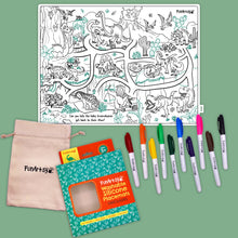 Load image into Gallery viewer, Washable Silicone Placemat (Dinosaurs)