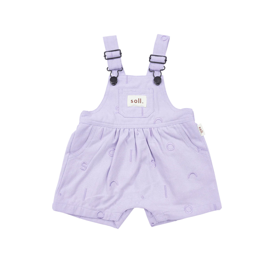 Soll Pattern Short Overall - Lilac