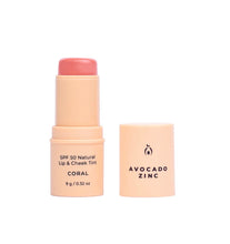 Load image into Gallery viewer, SPF 50 NATURAL LIP AND CHEEK TINT (CORAL)
