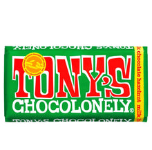 Load image into Gallery viewer, Tony&#39;s Chocolonely Milk Hazelnut 180g
