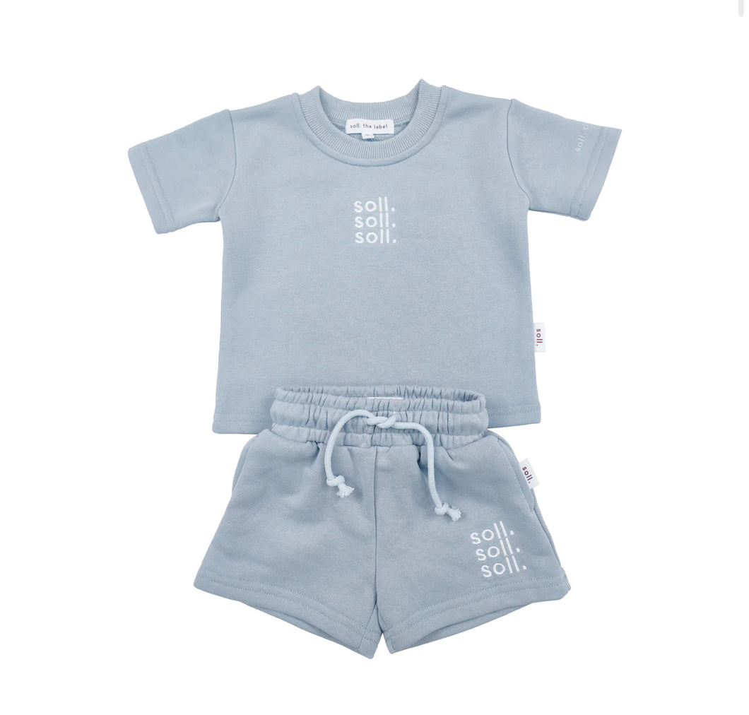 Kids French Terry Set - Blue