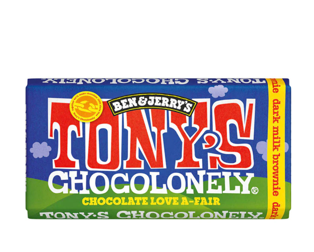Tony's Chocolonely x Ben & Jerry's Dark Milk Brownie Chocolate