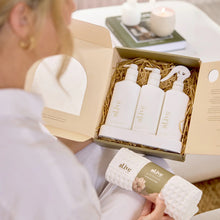 Load image into Gallery viewer, Kitchen Trio &amp; Towel Gift Set - Lemon Myrtle &amp; Honeydew
