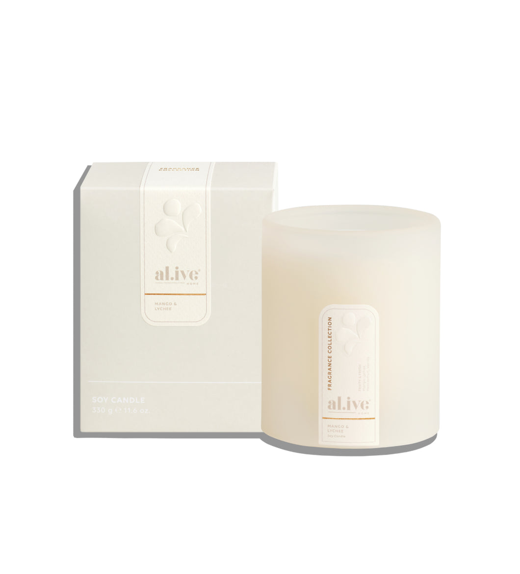 soy candle
MANGO & LYCHEE