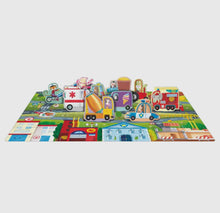 Load image into Gallery viewer, Sassi 3D Puzzle and Book Set - Learn Shapes
Vehicles, 40 Pcs
