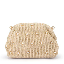 Load image into Gallery viewer, KAIA STUDDED WOVEN CLUTCH
