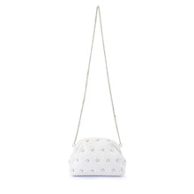 Load image into Gallery viewer, KAIA STUDDED WOVEN CLUTCH - White
