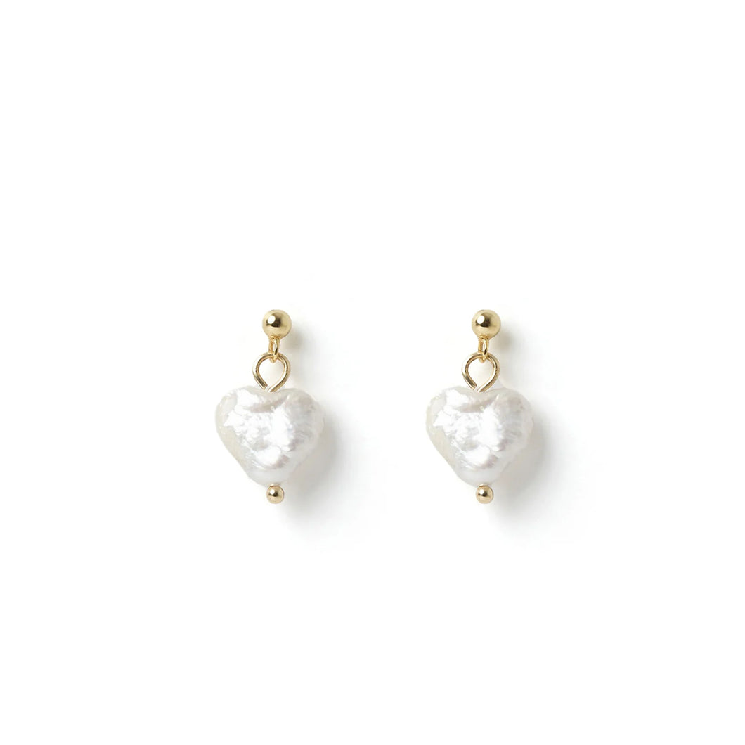 LOVER GOLD AND PEARL EARRINGS