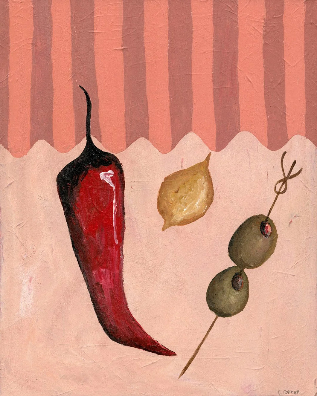 COCKTAIL HOUR - PINK - A3 PRINT