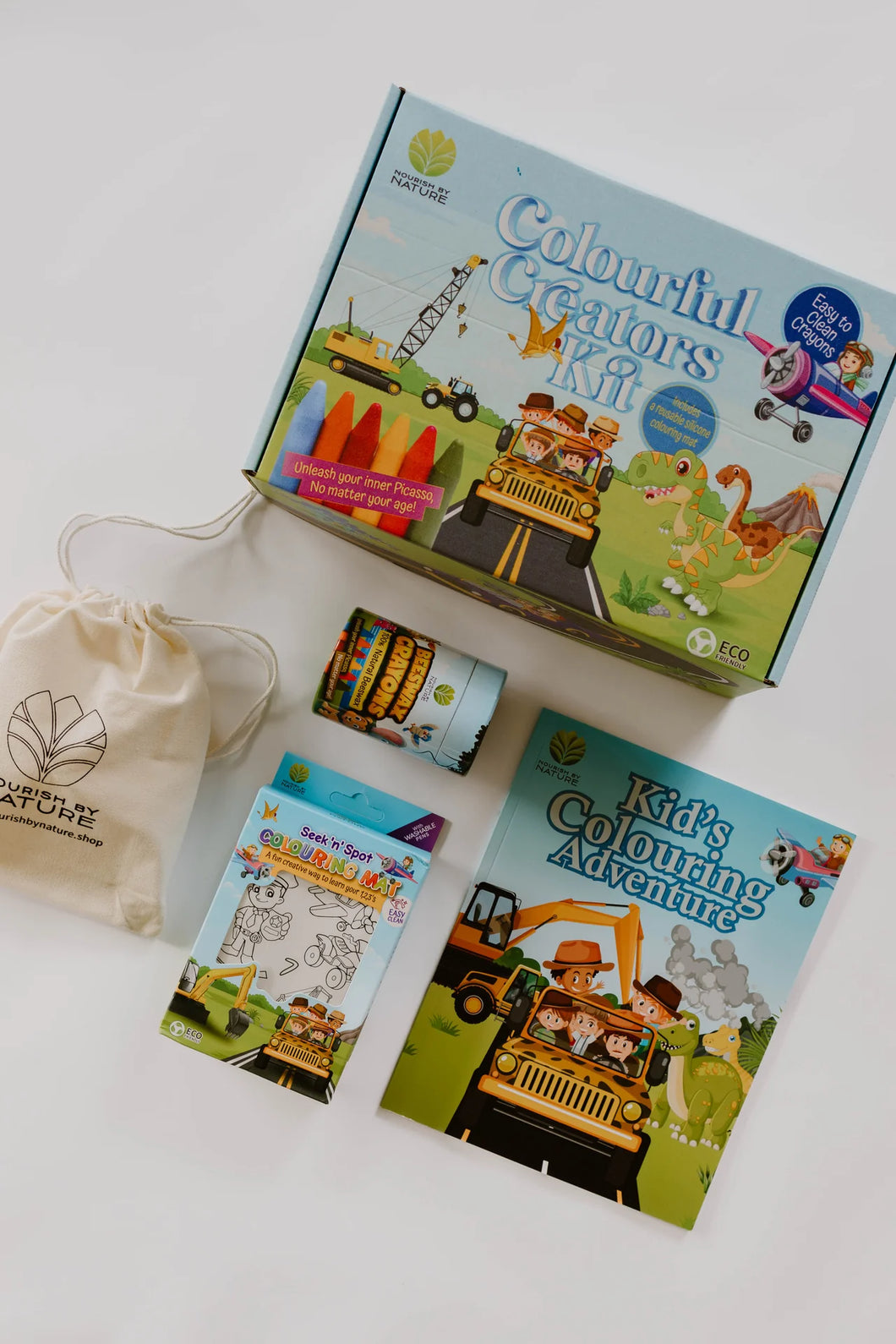 Kids Colourful Adventure - Dinosaurs and Trucks