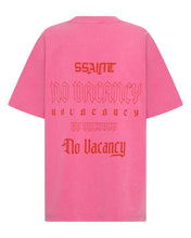 Load image into Gallery viewer, NO VACANCY TEE - DARK PINK ACID WASH
